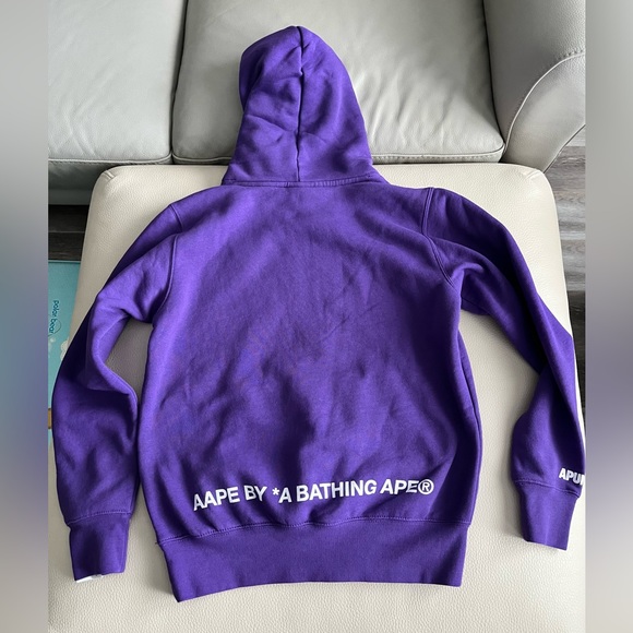 NWT - AAPE by A Bathing Ape (BAPE) Small Logo Hoodie - Men S / Women M - Picture 6 of 9